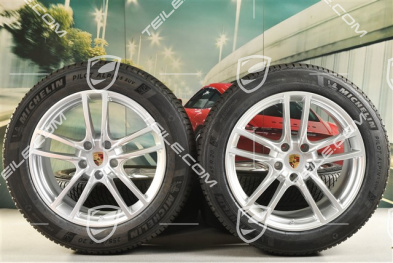 20-inch Cayenne Sport winter wheel set, rims 9J x 20 ET50 + 10,5J x 20 ET55 + NEW Michelin winter tyres 255/55 R20 + 295/45 R20, with TPMS