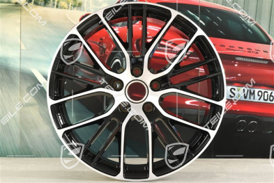 21-inch Panamera Exclusive Design Sport wheel rim, 9,5J x 21 ET71, black high gloss