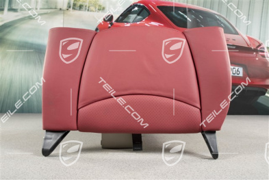 Carpet for Back seat backrest, Rear, Logo Turbo, Boxster red, L