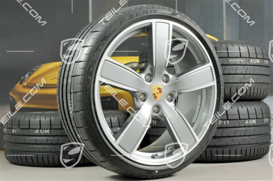 20" Carrera Sport koła letnie komplet, felgi 8,5J x 20 ET57 + 10,5J x 20 ET47 + NOWE opony letnie 235/35 ZR20 + 265/35 ZR20, z czujnikami ciśnienia