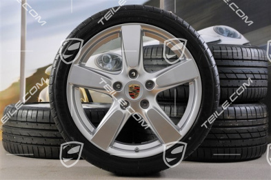 19" Komplet kół letnich Cayman S, 8J x 19 ET57 + 9,5J x 19 ET45, opony 235/40 ZR19 + 265/40 ZR19 + RDK