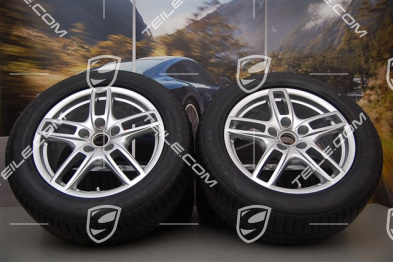 19" Cayenne Turbo Sommerräder Satz, 4x Felgen 8,5 J x 19 ET 59 + 4x Reifen 265/50 R 19 110Y XL, mit RDK. ca. 900 Km.
