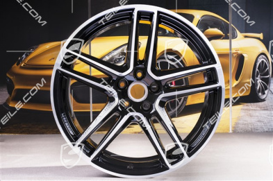 20" Felge "Macan Turbo", 9J x 20 ET26, BORBET, schwarz hochglanz