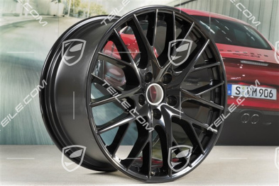 21" Felge Panamera Sport Design, 11,5J x 21 ET69, in Schwarz Hochglanz
