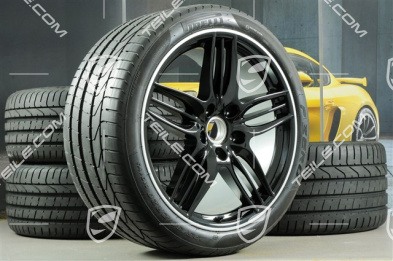 20" summer wheel set SportDesign Black Exclusive, wheel 8,5J x 20 ET51 + 11J x 20 ET52 + Tyres 245/35 ZR20 + 305/30 ZR20, without TPMS