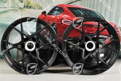 GT4 RS / Spyder RS 20" wheel rim set, aluminium, 8,5J x 20 ET61 + 11J x 20 ET50, black satin matt