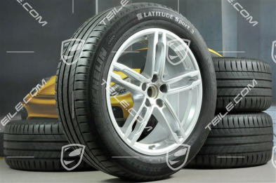 19" "Macan Turbo" koła letnie komplet, felgi 8J x 19 ET21 + 9J x 19 ET21, opony letnie Michelin 235/55 R 19 + 255/50 R 19, z czujnikami ciśnienia RDK