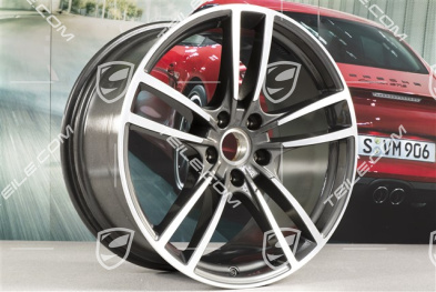21-inch wheel rim Cayenne Turbo, 11J x 21 ET49, Titanium
