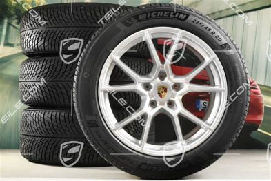 20" Cayenne S Winterräder Satz, Felgen 9J x 20 ET50 + 10,5J x 20 ET64 + NEUE Michelin Pilot Alpin 5 SUV Winterreifen 255/55 R20 + 295/45 R20, mit RDK-Sensoren
