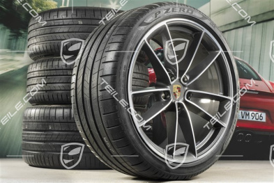 20"+21" Sommerräder Satz Carrera Classic, Felgen 8,5J x 20 ET53 + 11,5J x 21 ET67 + NEUE Pirelli Sommerreifen 245/35 R20 + 305/30 R21, mit RDK-Sensoren