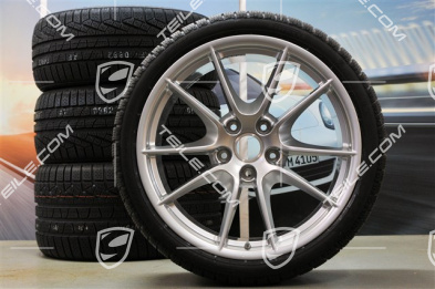 20-inch Carrera S (III) winter wheel set, 8,5J x 20 ET51 + 11J x 20 ET70, Pirelli winter tyres 245/35 ZR20 + 295/30 ZR20, with TPMS
