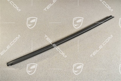 Rear door moulding, Black matte, L