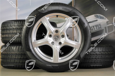 18-inch summer wheel set Panamera, wheels 8J x 18 ET59 + 9J x 18 ET53 + tyres Pirelli P-Zero 245/50 18 + 275/45 18