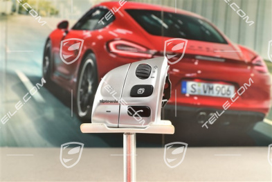 Moduł przełączający z przyciskiem zmiany biegów, Tiptronic, Galvano silver, L