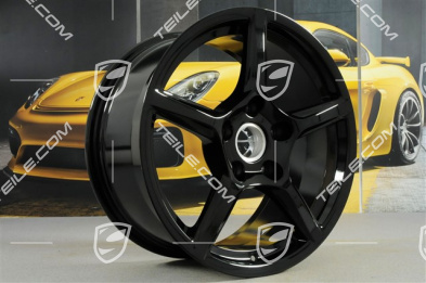 18" Felge Boxster IV, 9J x 18 ET47, schwarz hochglanz