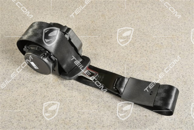 Sicherheitsgurt, hinten, mitte, schwarz