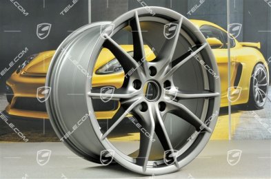 20" Felgensatz Carrera S IV, 8,5J x 20 ET49 + 11J x 20 ET56, für Winterbetrieb, C4/C4S/GTS, Platinum-Seidenmatt