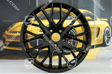 21" Felgensatz Panamera Sport Design, 9,5J x 21 ET71 + 10,5J x 21 ET71,  in Schwarz Hochglanz