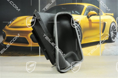 Air duct below intercooler, satin black, L Air duct below intercooler, satin black, L