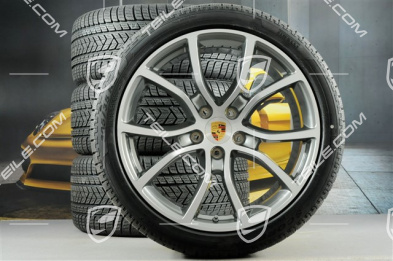 21-inch Cayenne Exclusive Design winter wheel set, rims 9,5J x 21 ET46 + 11,0J x 21 ET58 + Pirelli winter tyres 275/40 R21 + 305/35 R21, with TPMS