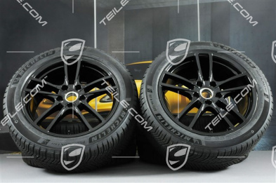 20-inch Cayenne COUPE Sport winter wheel set, rims 9J x 20 ET50 + 10,5J x 20 ET55 + NEW Michelin winter tyres 275/45 R20 + 305/40 R20, with TPMS, black high gloss