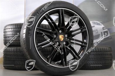 21" Koła letnie SportEdition, czarny połysk, 4x felgi 10J x 21 ET 50 + 4x opony 295/35 R 21 107Y XL, z czujnikami ciśnienia