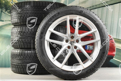 20" "Macan S" koła zimowe, komplet, felgi 9J x 20 ET26 + 10J x 20 ET19, opony zimowe Michelin 265/45 R 20 + 295/40 R 20, z czujnikami ciśnienia RDK