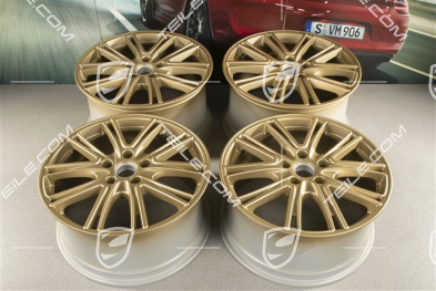 20" Felgensatz Exclusive Design, 10,5J x 20 ET71 + 9,5J x 20 ET71, für Winterbetrieb, Aurum Seidenmatt