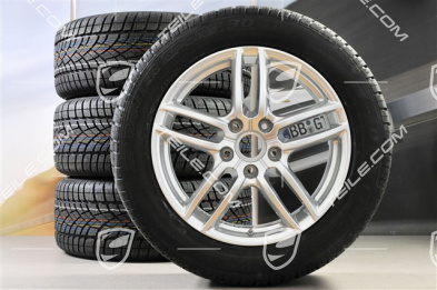 19-inch winter wheels set "Cayenne Turbo IV" facelift 2014->, alloy rims 8,5J x 19 ET59 + Dunlop winter tyres 265/50 R19, with TPM