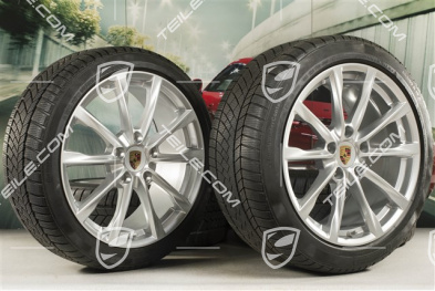 19" Boxster S koła zimowe komplet, felgi 8J x 19 ET57 + 10J x 19 ET45 + opony zimowe Continental WinterContact TS 830P 235/40 R19 + 265/40 R19, DOT/rok prod. 2018, profil bieżnika 7mm
