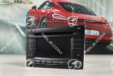 Radio CDR 30, with cell phone, mobile phone preparation, Black matte / Galvano silver