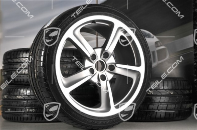Set of 20" SportTechno summer wheels, rims 8.5J x 20 ET57 + 10J x 20 ET50 + NEW summer tyres 235/35 ZR20 + 265/35 ZR20, with TPMS sensors