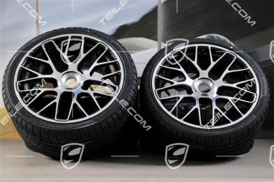 20" Turbo S central locking winter wheel set for Turbo S, wheels 8,5J x 20 ET51 + 11J x 20 ET59 + Pirelli Sottozero II winter wheels 245/35 R20+295/30 R20, TPMS