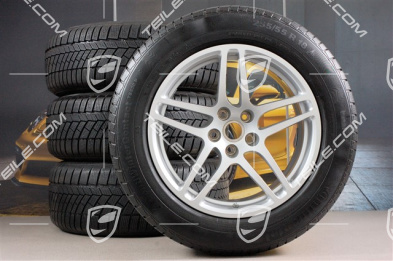 18" "Macan S" koła zimowe komplet, felgi 8J x 18 ET21 + 9J x 18 ET21, opony zimowe Continental ContiWinterContact 235/60 ZR 18 + 255/55 ZR 18, z czujnikami ciśnienia