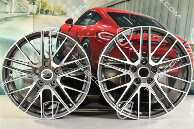 20+21" Komplet felg Turbo V, felgi: przednie 9J x 20 ET41 + tylne 11,5J x 21 ET67