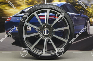 20" summer wheel set Carrera Classic II, wheel 8,5J x 20 ET51 + 11J x 20 ET52 + Tyres 245/35 ZR20 + 305/30 ZR20, TPMS