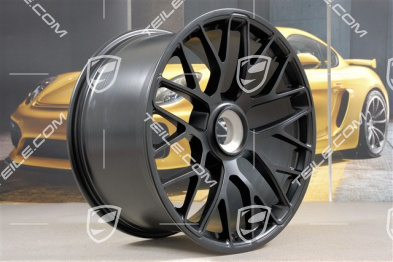 20" Felge Turbo S für GTS, Zentralverschluss, 11J x 20 ET52, Schwarz-Matt