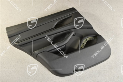 Hintertürverkleidung, Leder, Schwarz, L
