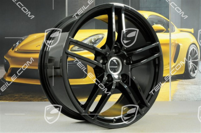 19" Komplet felg Carrera, 8,5J x 19 ET54 + 11J x 19 ET69, czarny wysoki połysk