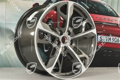 21" Wheel rim set Cross Turismo Design, 9,5J x 21 ET60 + 11,5J x 21 ET66, Titanium