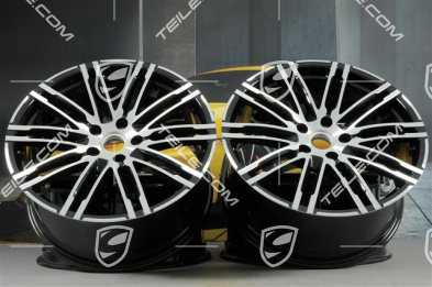 21-inch rims set Turbo III, facelift, 10J x 21 ET50, black high gloss