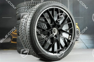 21" Winterräder Satz "SportDesign", Felgen 9,5 J x 21 ET71 + 10,5 J x 21 ET71 + NEUE Pirelli Sottozero III Winterreifen 275/35 R21 + 315/30 R21, Felgenstern in Schwarz Hochglanz