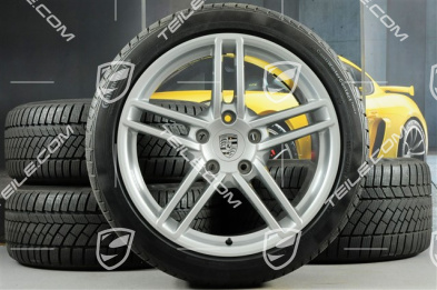 19" Komplet kół zimowych Carrera, 8,5J x 19 ET54 + 11J x 19 ET69, opony zimowe Continental 235/40 R19 + 285/35 R19, z czujnikami ciśnienia RDK