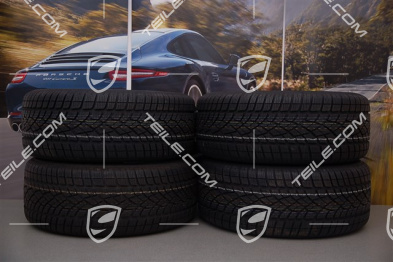 19" Koła zimowe Cayenne Turbo, 4x felgi 8,5 J x 19 ET 59 + 4x opony zimowe Dunlop 265/50 R 19 110V XL M+S, z czujnikami ciśnienia RDK