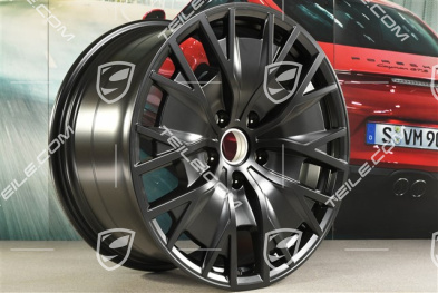 20" Felge Taycan Turbo S Aero Design, 11J x 20 ET60, in Schwarz Seidenmatt