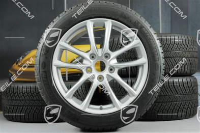 19" Koła zimowe, komplet "Panamera S", felgi 9J x 19 ET64 + 10,5 J x 19 ET62 + NOWE opony zimowe Michelin Pilot Alpin 4 265/45 R19 + 295/40 R19