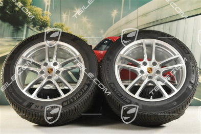 20-inch Cayenne Sport winter wheel set, rims 9J x 20 ET50 + 10,5J x 20 ET64 + NEW Michelin winter tyres 255/55 R20 + 295/45 R20, with TPMS