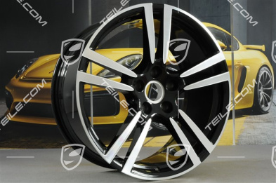 21-inch Turbo II wheel, 10J x 21 ET50, black high gloss
