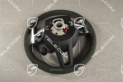 Kierownica sportowa GT, Race-Tex, czarna, multifunkcyjna, podgrzewana, Sport Chrono Plus