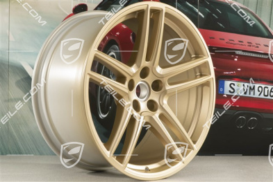 20-inch wheel rim "Macan Turbo", 10J x 20 ET19, CMS, aurum/gold satin matt